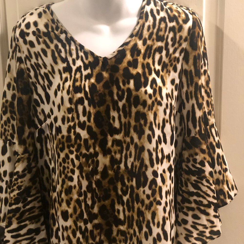 3/$25 Counterparts Leopard Blouse